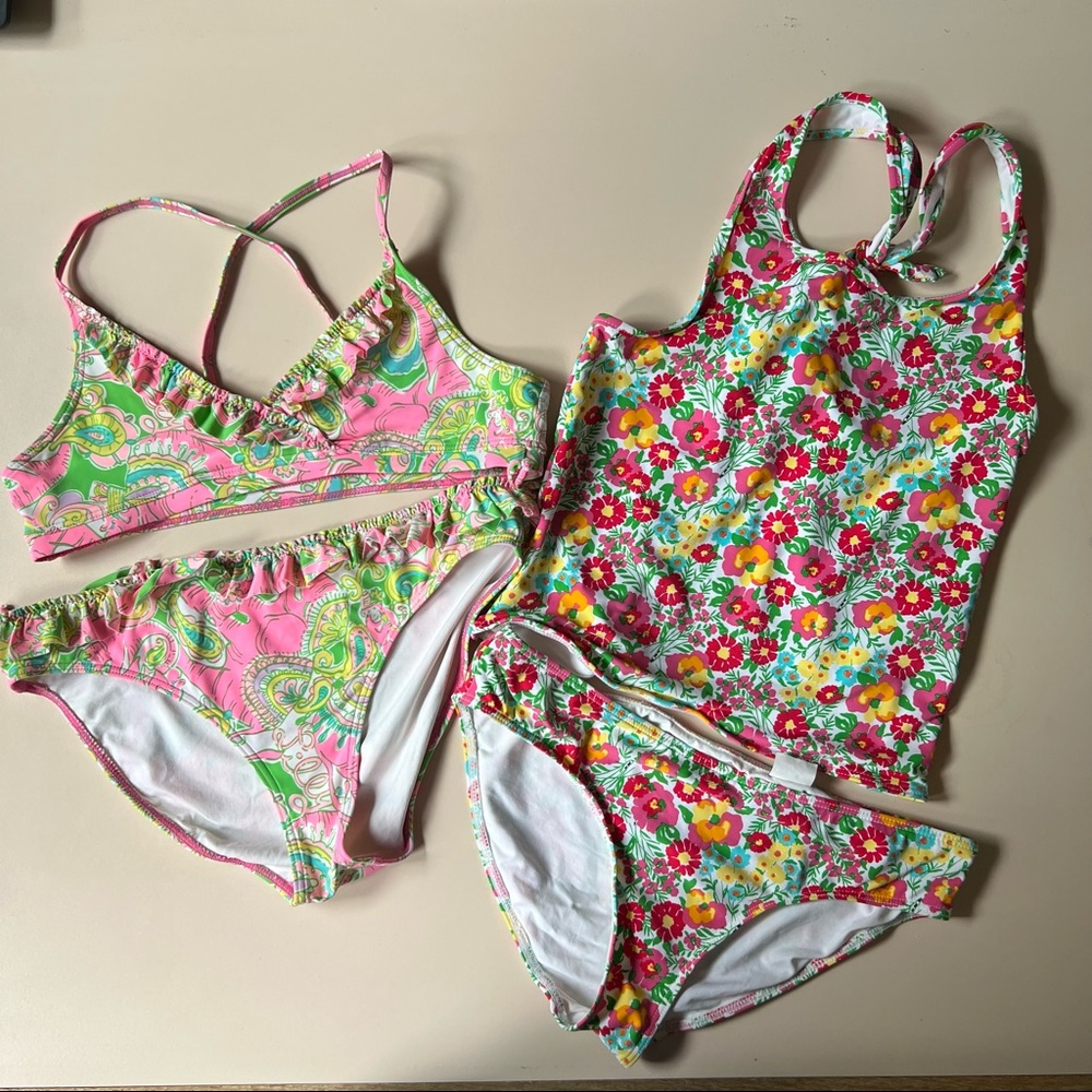 Lilly Pulitzer Girls Bathing Suit Bundle